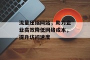 流量压缩网站，助力企业高效降低网络成本，提升访问速度