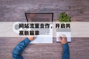 网站流量合作，开启共赢新篇章