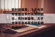 农村新篇章，儿子大学毕业后在农村买房的启示，农村新篇章，儿子大学毕业后在农村买房的启示