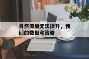 自然流量无法提升，我们的数据和策略