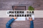 网站流量揭秘，什么是网站流量及其重要性