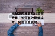 揭秘建网站背后的流量费用，如何有效降低成本，实现流量变现
