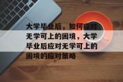 大学毕业后，如何应对无学可上的困境，大学毕业后应对无学可上的困境的应对策略