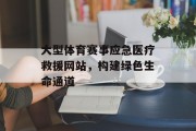 大型体育赛事应急医疗救援网站，构建绿色生命通道