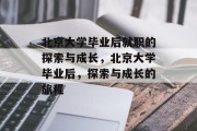北京大学毕业后就职的探索与成长，北京大学毕业后，探索与成长的旅程