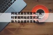 网站流量在线查询，实时掌握网站运营状况，助力企业提升竞争力