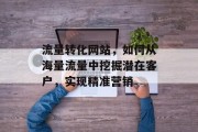 流量转化网站，如何从海量流量中挖掘潜在客户，实现精准营销