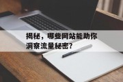 揭秘，哪些网站能助你洞察流量秘密？