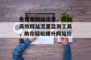 免费查网站流量，揭秘高效网站流量监测工具，助你轻松提升网站价值