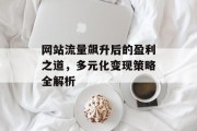 网站流量飙升后的盈利之道，多元化变现策略全解析