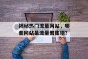 揭秘热门流量网站，哪些网站是流量聚集地？