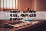 深度解析，如何查询网站流量，揭秘网站流量背后的秘密