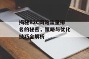 揭秘B2C网站流量排名的秘密，策略与优化技巧全解析