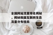 全国网站流量排名揭秘，揭秘我国互联网生态流量分布格局
