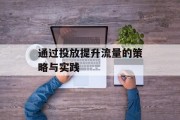 通过投放提升流量的策略与实践