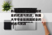 韩国大学毕业后回国就业的机遇与挑战，韩国大学毕业后回国就业的机遇与挑战