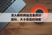 深入解析网站流量统计指标，大小背后的秘密