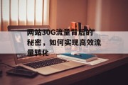 网站30G流量背后的秘密，如何实现高效流量转化