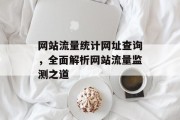 网站流量统计网址查询，全面解析网站流量监测之道