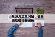 星源淘流量网站，引领网络营销新潮流