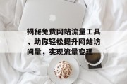 揭秘免费网站流量工具，助你轻松提升网站访问量，实现流量变现