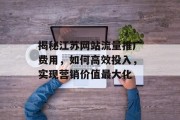 揭秘江苏网站流量推广费用，如何高效投入，实现营销价值最大化
