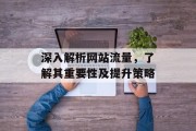 深入解析网站流量，了解其重要性及提升策略