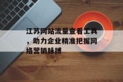 江苏网站流量查看工具，助力企业精准把握网络营销脉搏
