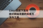 Linux系统下高效统计网站流量的实用方法与工具