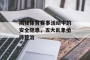 揭秘体育赛事活动中的安全隐患，五大乱象亟待整治