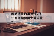 网站流量的重要性，为什么网站需要大量流量？