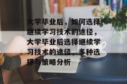 大学毕业后，如何选择继续学习技术的途径，大学毕业后选择继续学习技术的途径，多种选择与策略分析