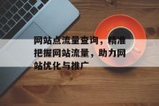 网站点流量查询，精准把握网站流量，助力网站优化与推广