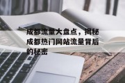 成都流量大盘点，揭秘成都热门网站流量背后的秘密