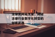 法律类网站流量，揭秘法律行业数字化转型的秘密武器