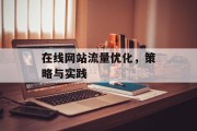 在线网站流量优化，策略与实践