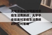 大学毕业后如何面对家庭生活费挑战，大学毕业后面对家庭生活费挑战的应对策略