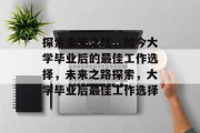 探索未来之路，如今大学毕业后的最佳工作选择，未来之路探索，大学毕业后最佳工作选择