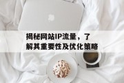 揭秘网站IP流量，了解其重要性及优化策略