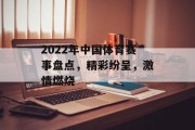 2022年中国体育赛事盘点，精彩纷呈，激情燃烧