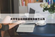 大学毕业后回新疆做贡献怎么样