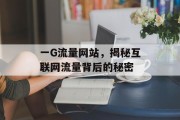 一G流量网站，揭秘互联网流量背后的秘密