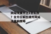 网站流量不上1怎么办？全方位解析提升网站流量的策略