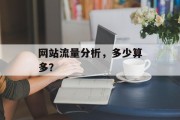 网站流量分析，多少算多？