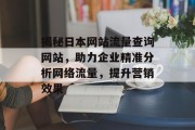 揭秘日本网站流量查询网站，助力企业精准分析网络流量，提升营销效果