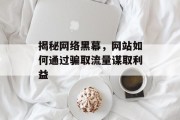 揭秘网络黑幕，网站如何通过骗取流量谋取利益