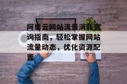 阿里云网站流量消耗查询指南，轻松掌握网站流量动态，优化资源配置