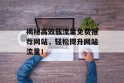 揭秘高效载流量免费推荐网站，轻松提升网站流量！