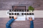 深入解析网站流量，了解其来源、影响及提升策略