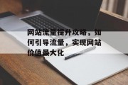 网站流量提升攻略，如何引导流量，实现网站价值最大化
